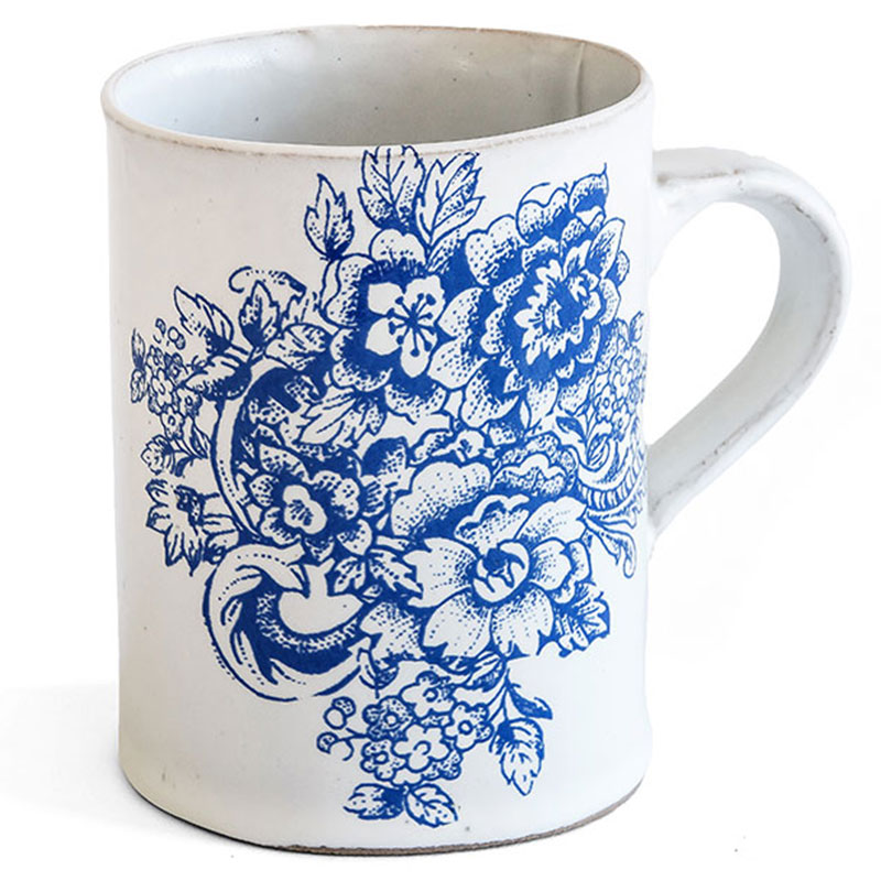 Blue M Wide Mug