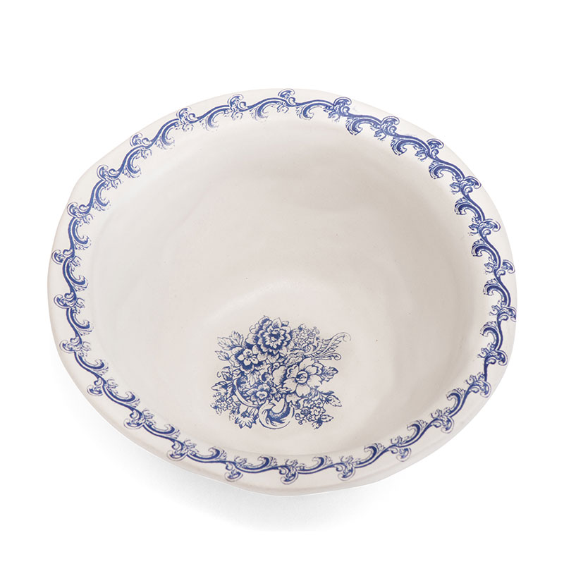 Blue M Bowl with Rim