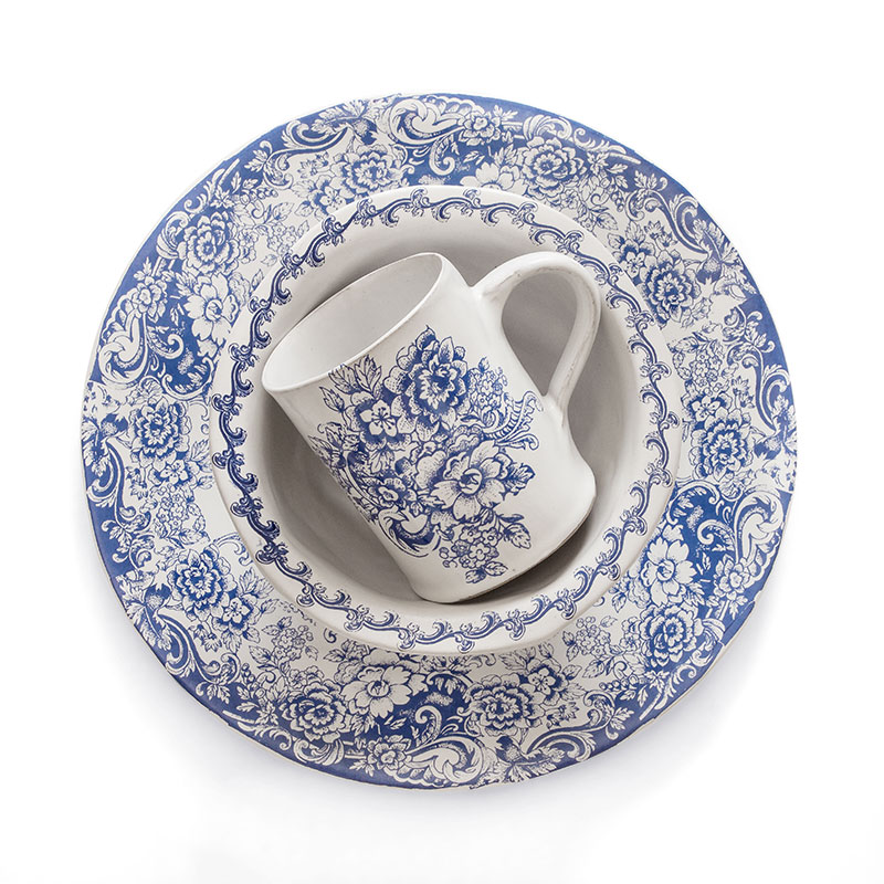 Blue M Wide Mug - Image 2
