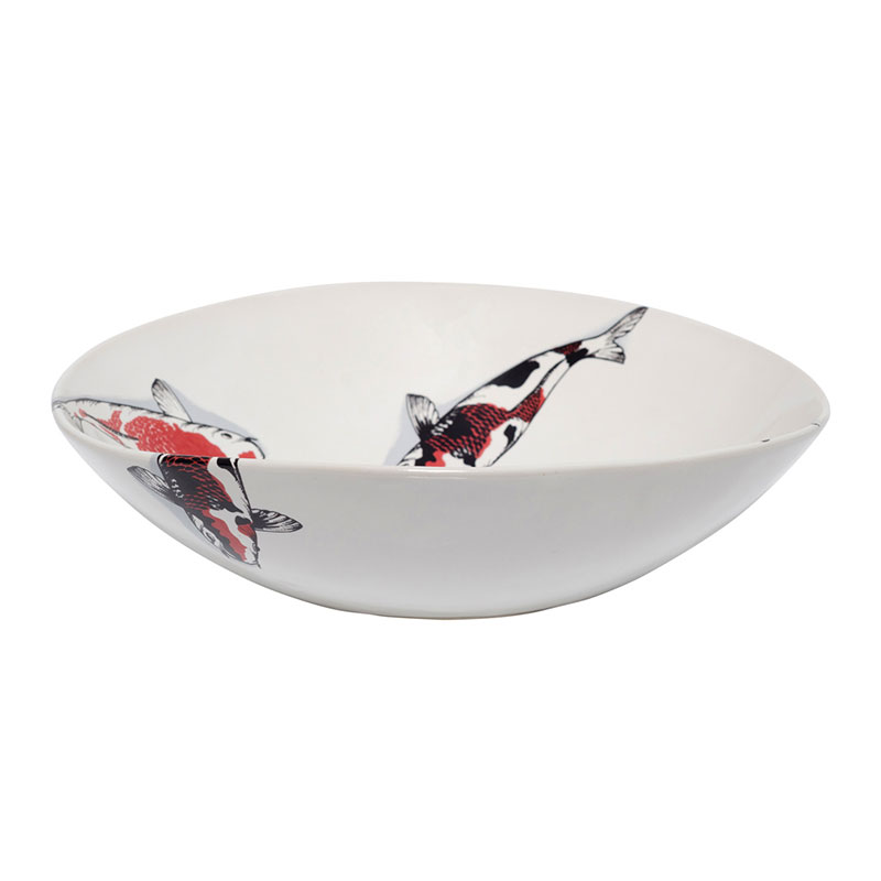 Red Koi Cereal Bowl