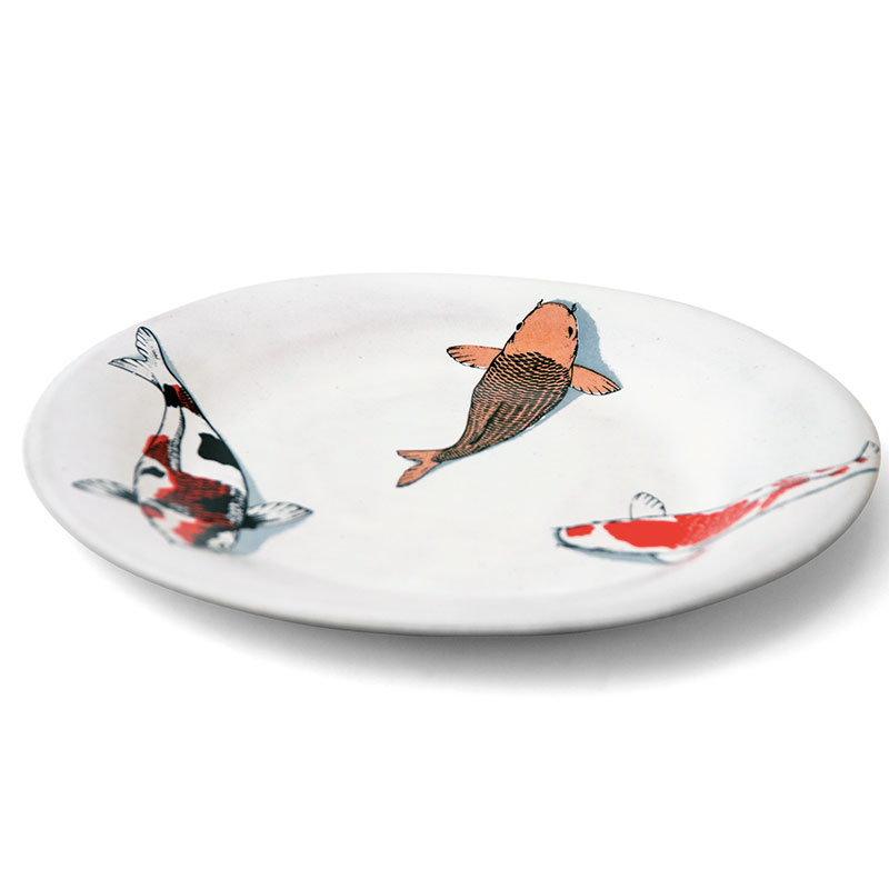 Red Koi Dinner Plate - Image 2