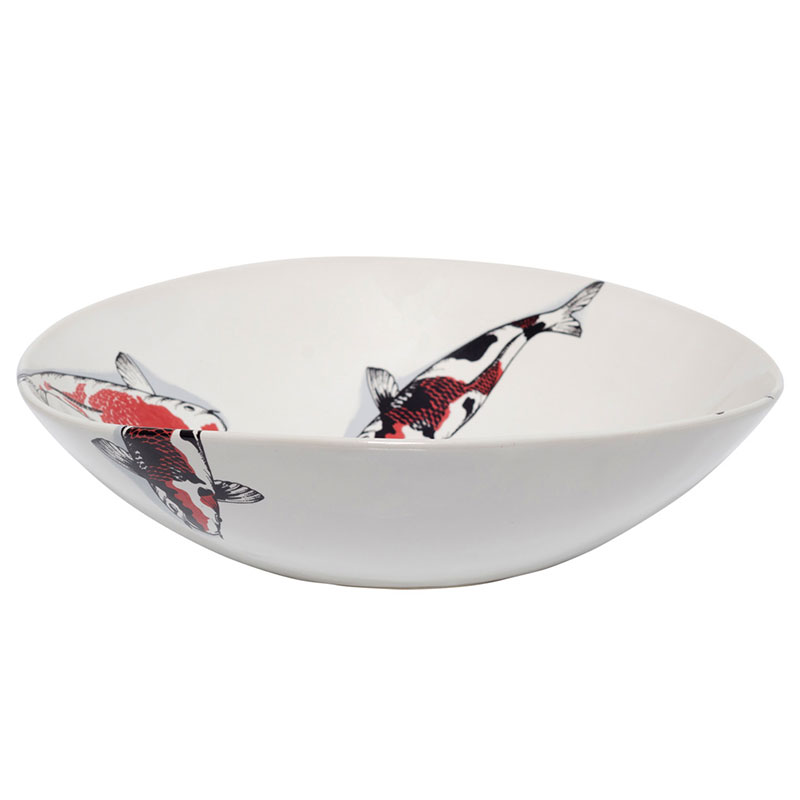 Red Koi Large Bowl