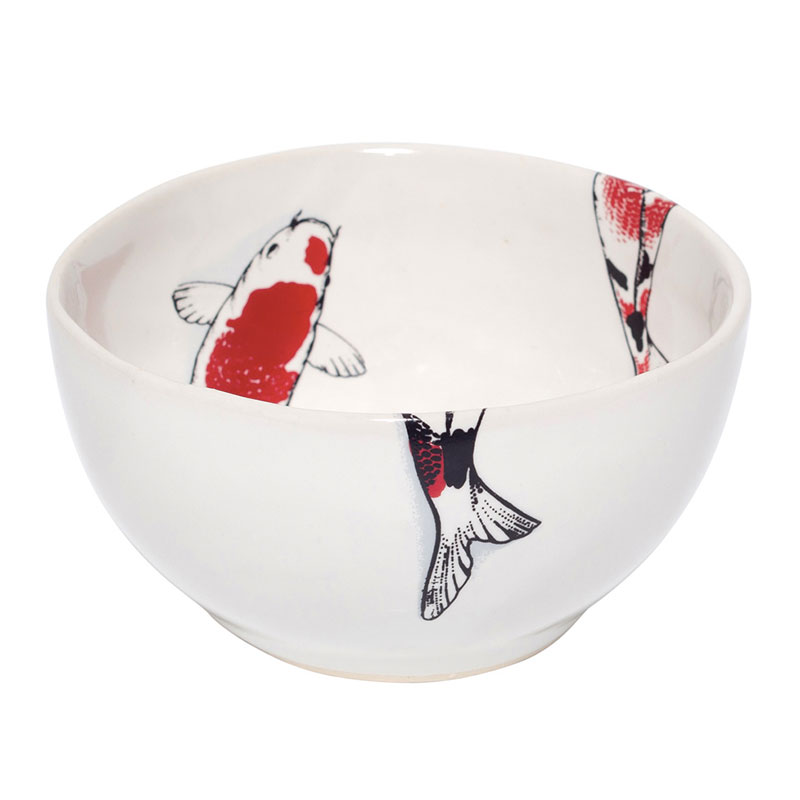 Red Koi Small Round Bowl
