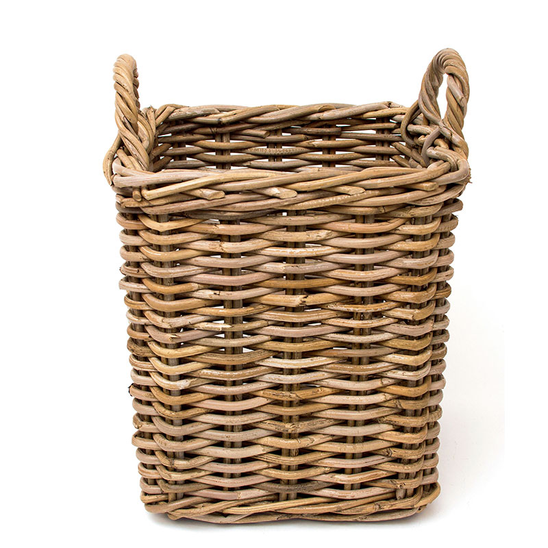 Thick Rattan Square Wood Basket, Set of 2 - Image 2