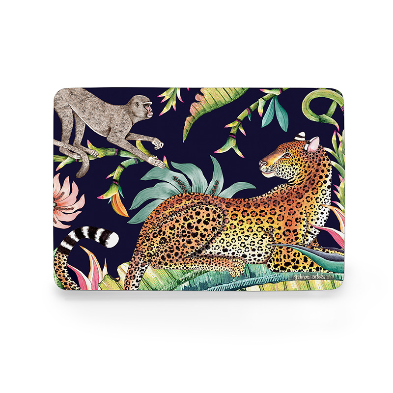 Monkey Paradise Placemat, Set of 2 - Moonlight