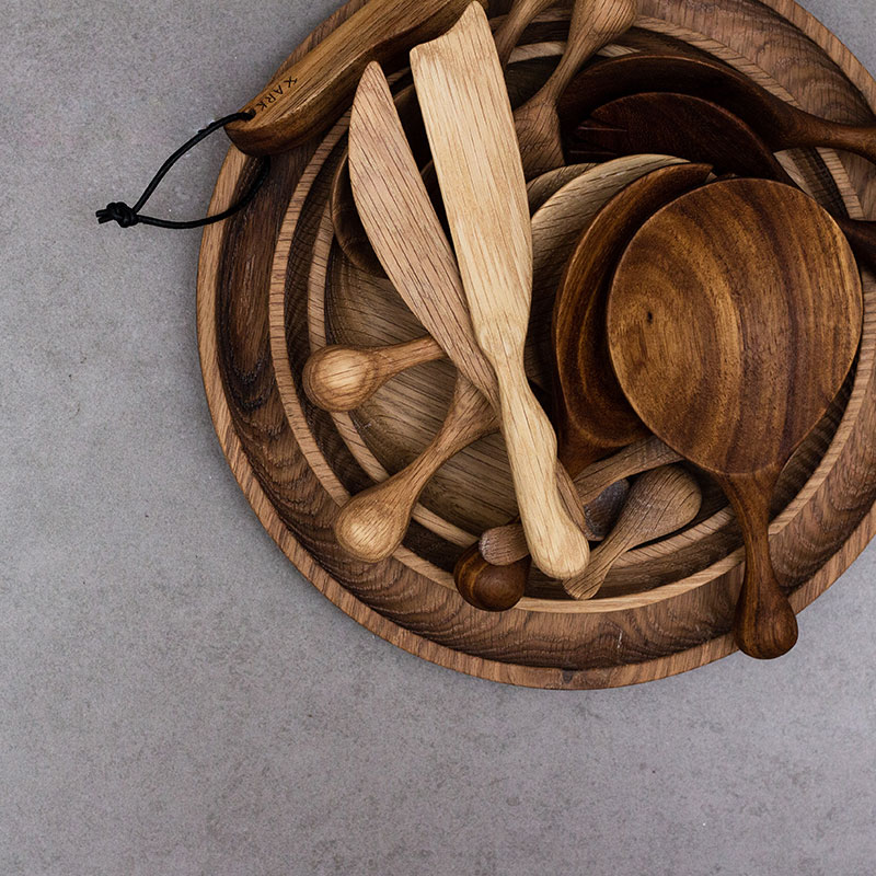 Wooden Round Kiaat Plates - Image 6