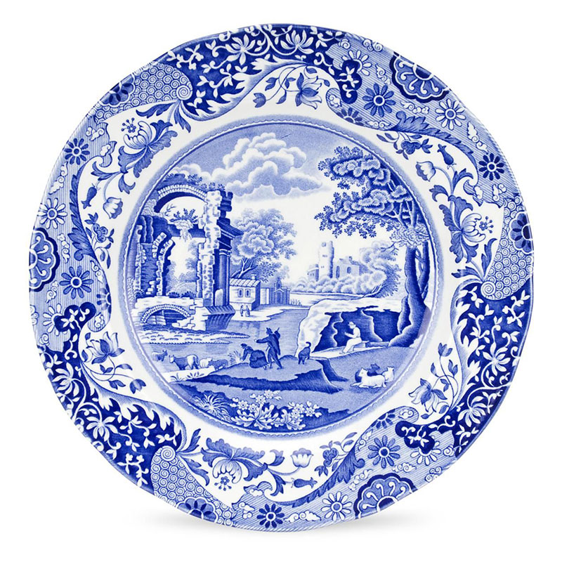 Bespoke Home - Spode Blue Italian Dinner Plate, Set of 4