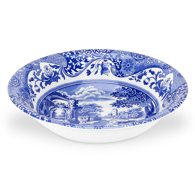 Blue Italian Cereal Bowl, Set of 4