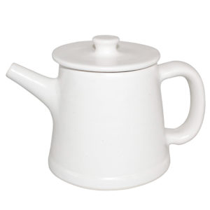 White 2 Cup Teapot