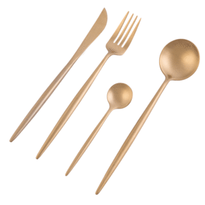 Dubai Titanium 16 Piece Cutlery Set - Gold