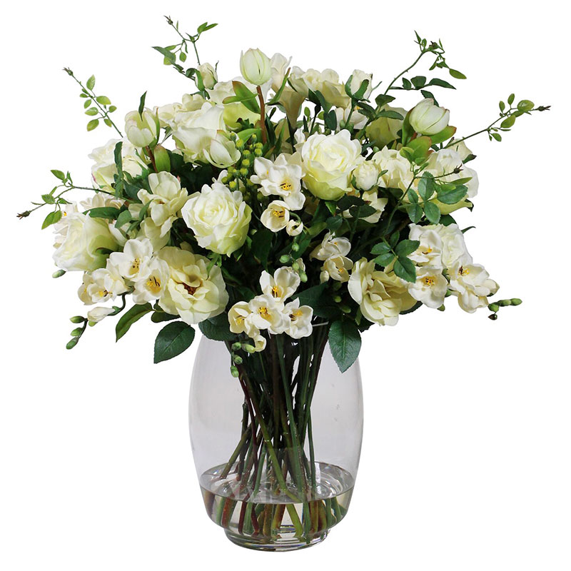Silk Rose & Freesia Bouquet