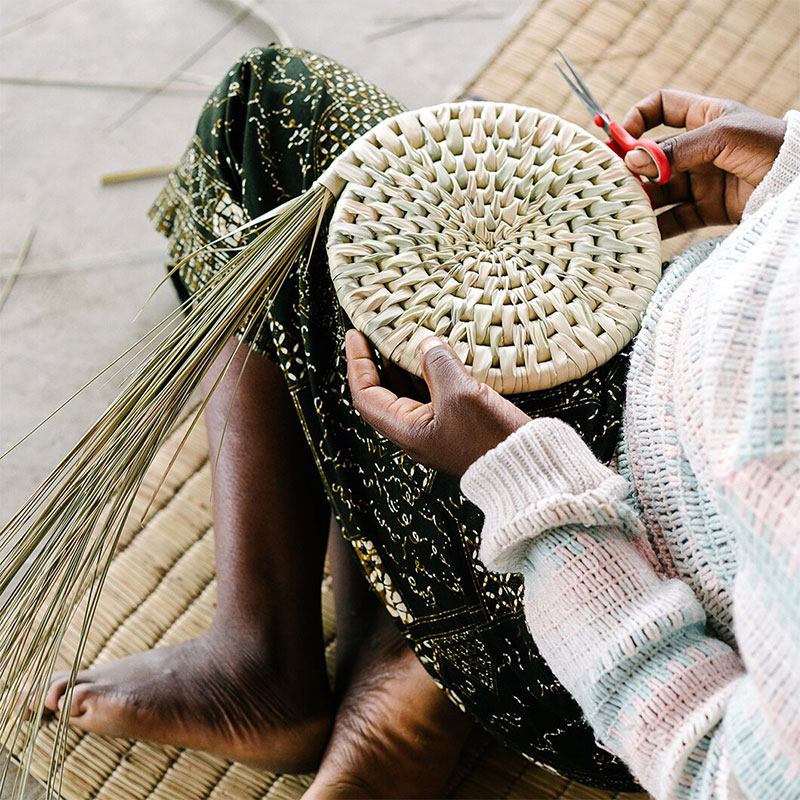 Umtsala Rectangular Basket with Handles - Image 5
