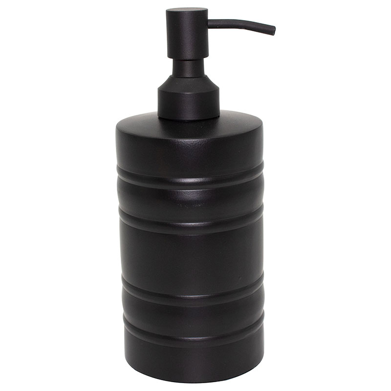 Matte Black Steel Soap Dispenser