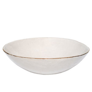 Gold Rimmed Large Bowl