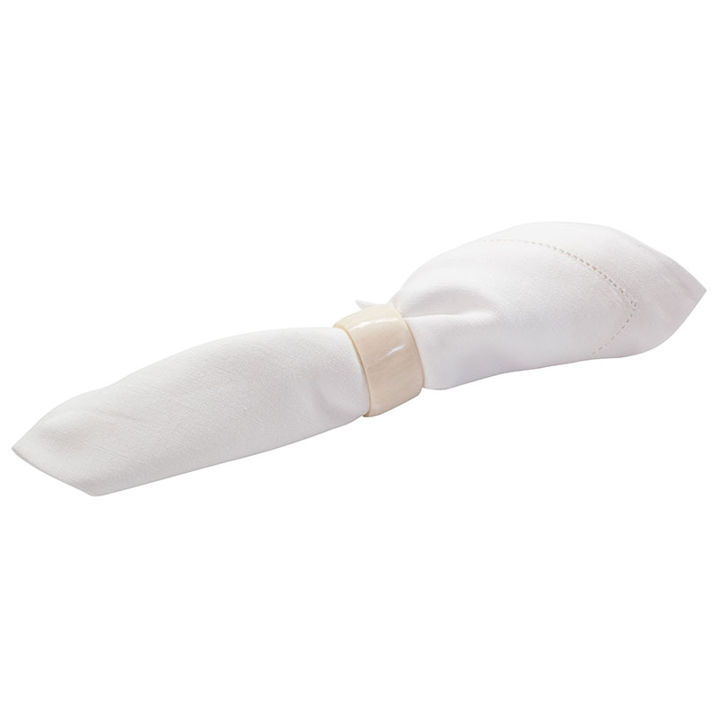 Bone Napkin Ring, Set of 4