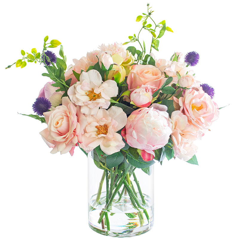 Pink Rose & Peony Arrangement