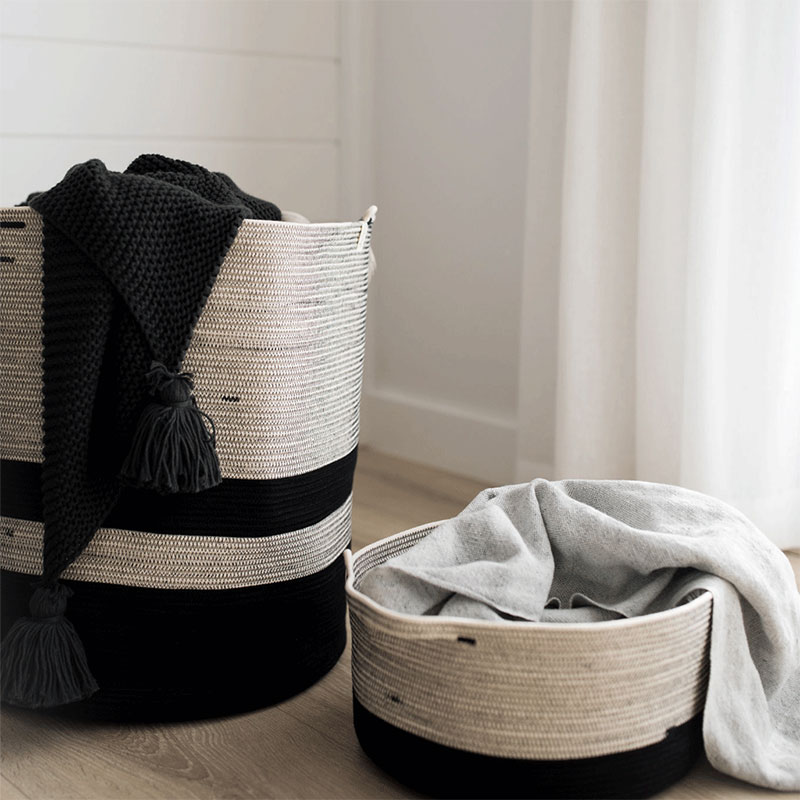 Large Cylinder Floor Basket - Image 3