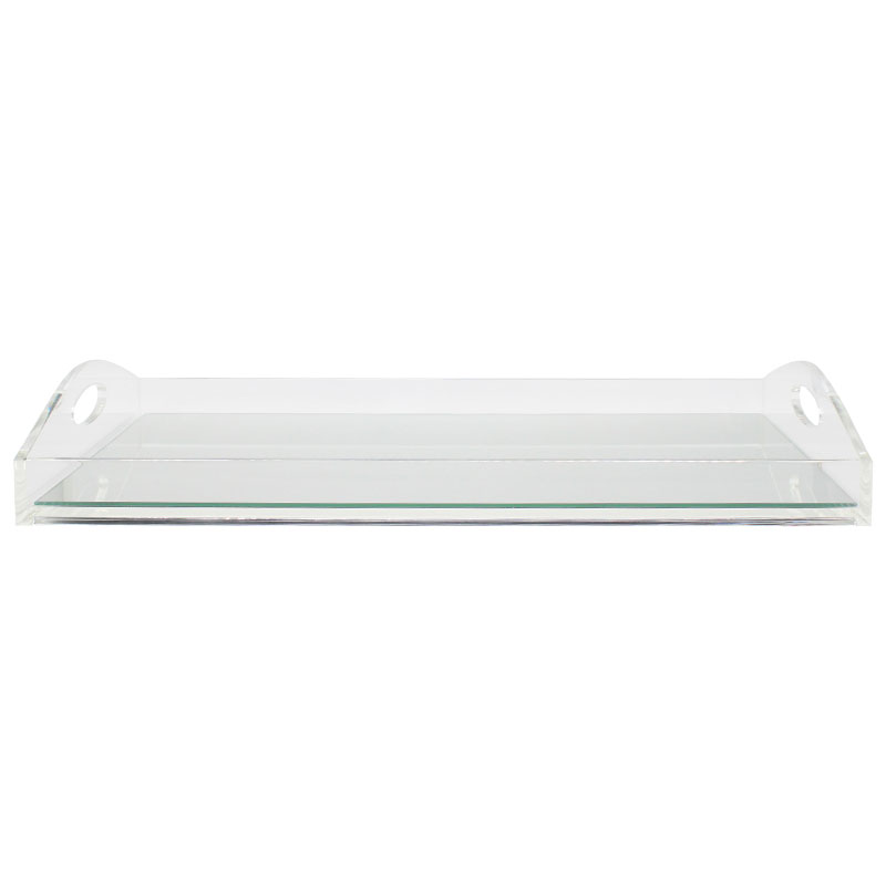Perspex Decor Tray with Mirror Base