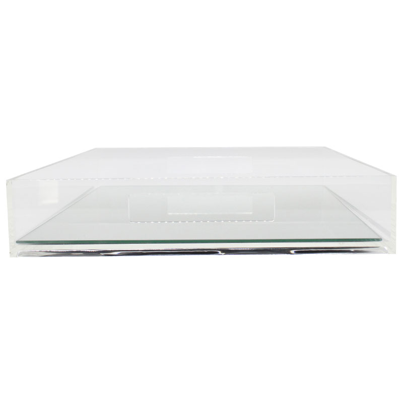 Perspex Modern Tray with Mirror Base - Image 3