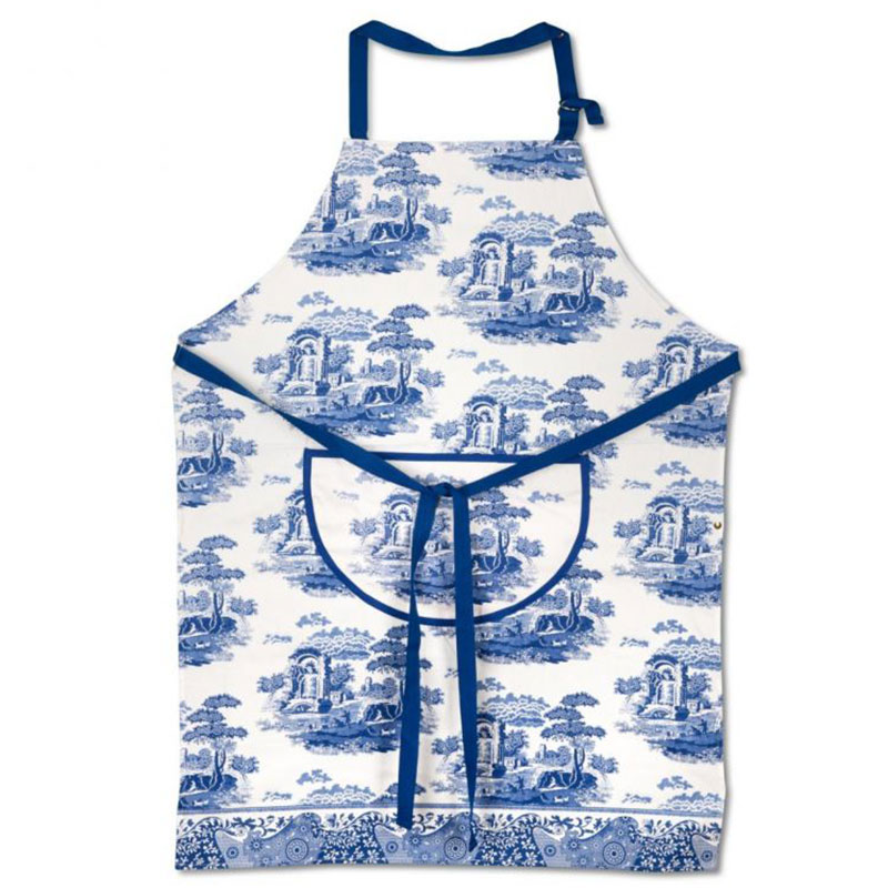 Blue Italian Cotton Apron