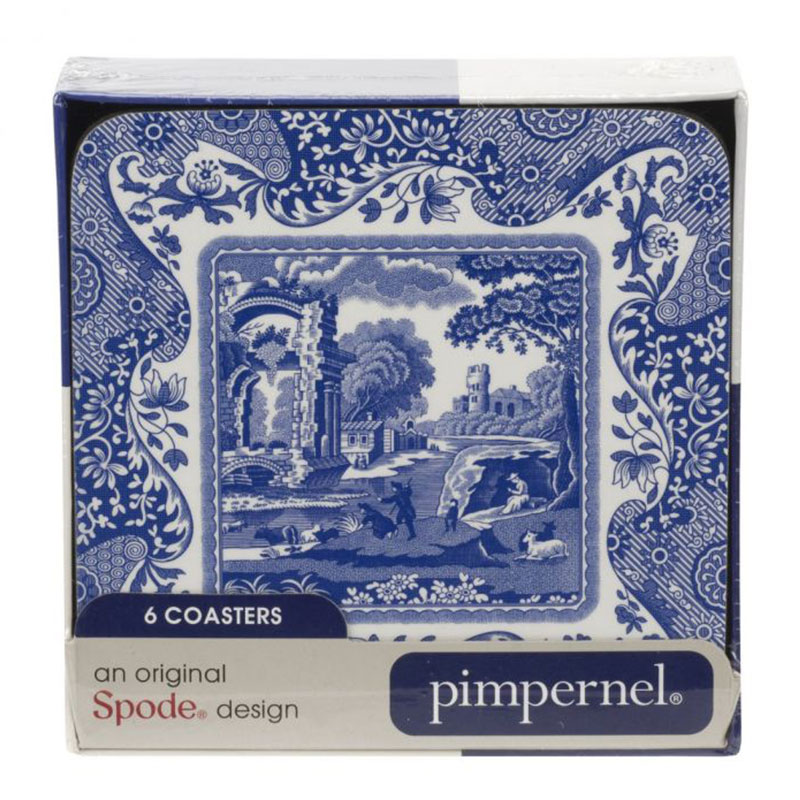 Blue Italian Coasters, Set of 6 - Image 3