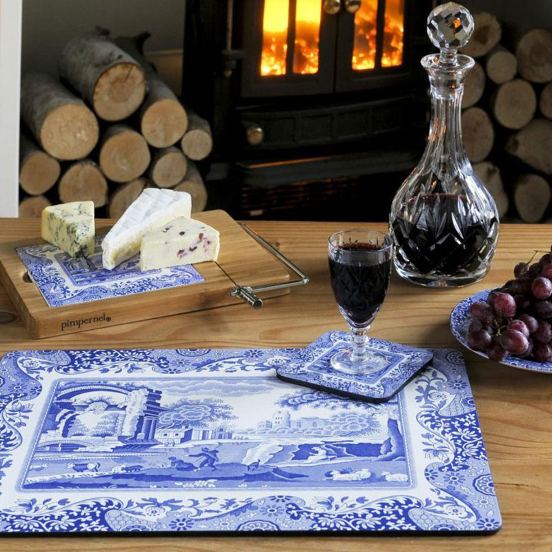 Blue Italian Coasters, Set of 6 - Image 2