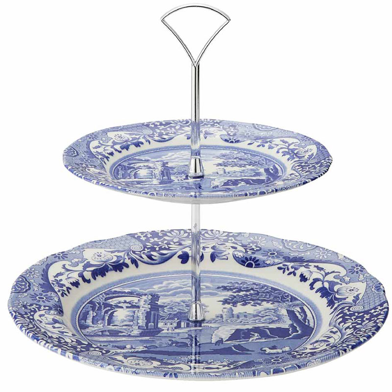 Blue Italian Cake Stand