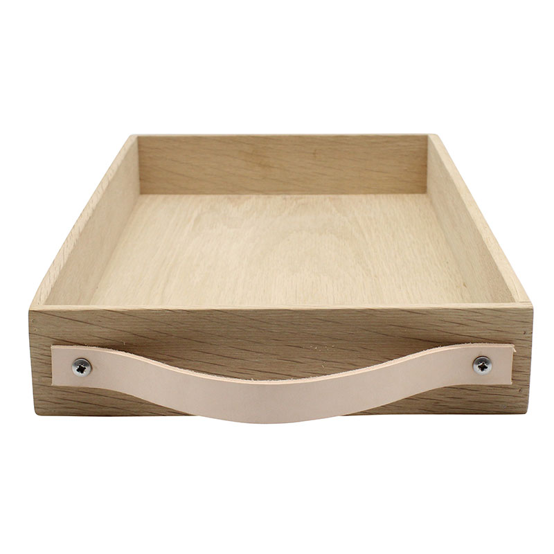 Modern Tray with Leather Handles - Image 2