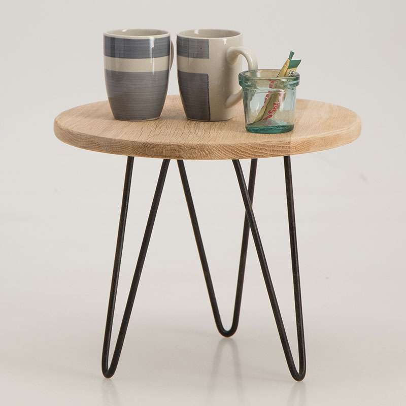 Oak Tripod Side Table - Image 4