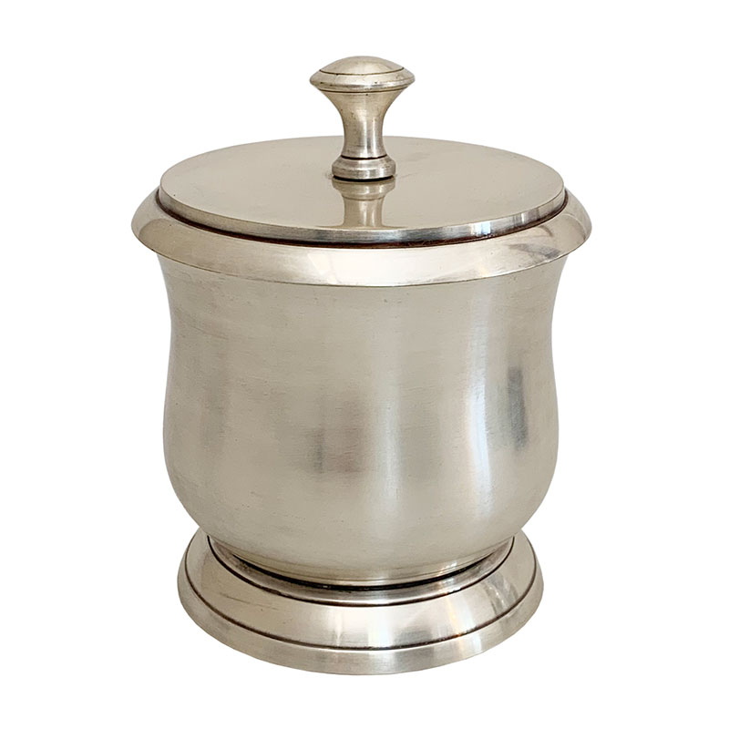 Pewter Cotton Wool Holder