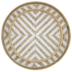 Chevron Bamboo Beaded Tray