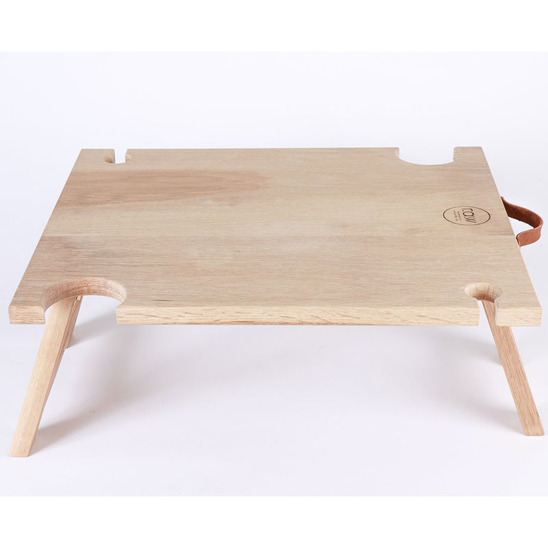 Oak Picnic Table, with Beer/Gin Glass Cut-Out - Image 4