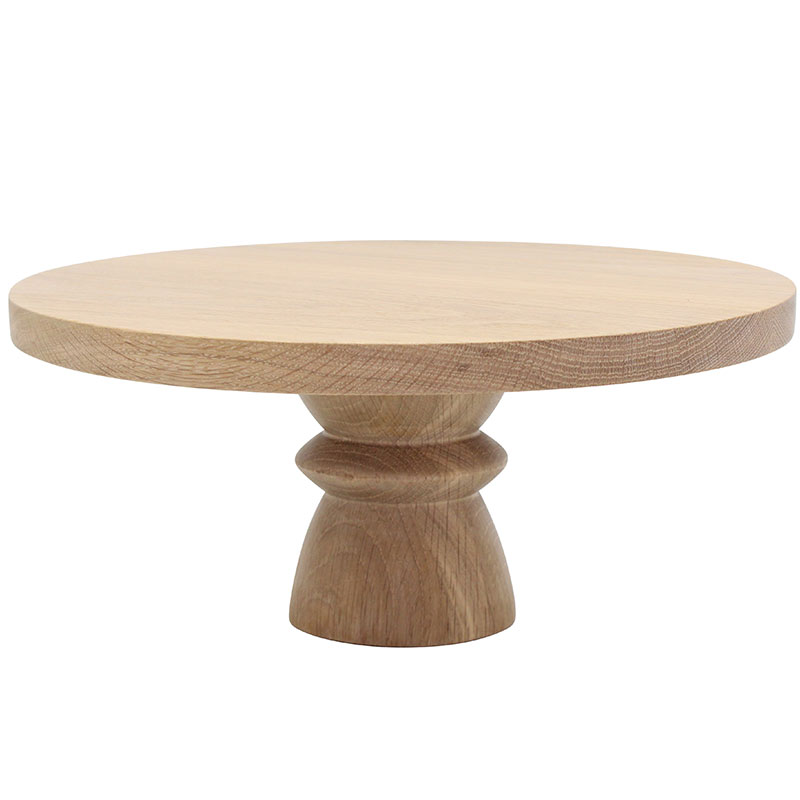 Oak Cake Stand - Short