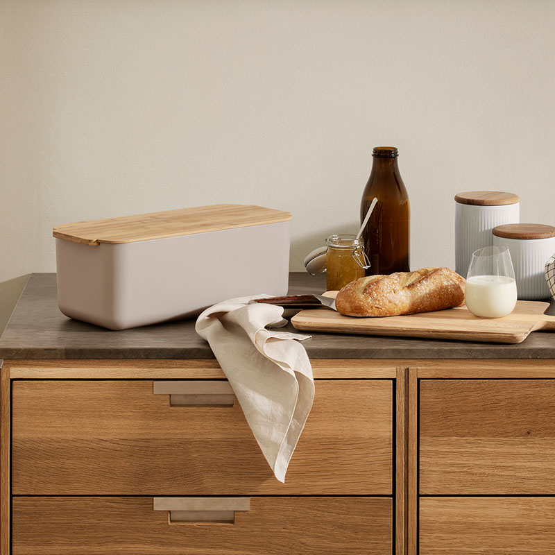 Bread Bin with Wooden Top - Image 4