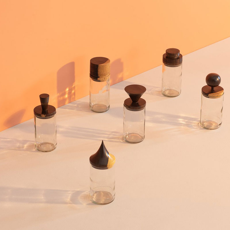 Clear Glass Mahogany Jar - Image 5