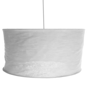 Light Grey Linen Collapsible Pendant