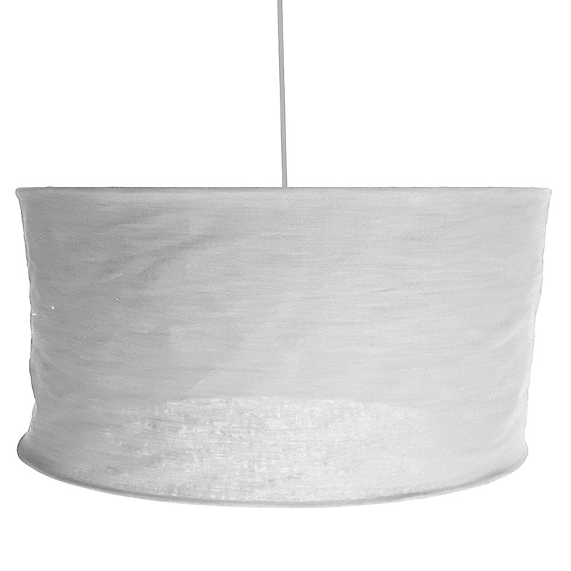 Light Grey Linen Collapsible Pendant