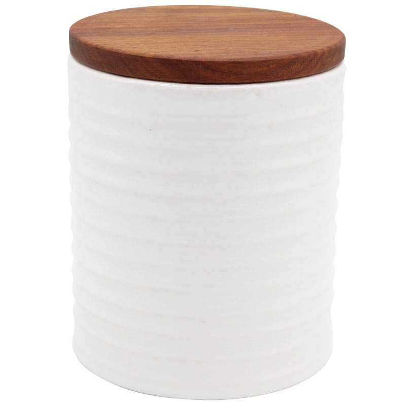 Dry Goods Jar with Wooden Lid - Image 4