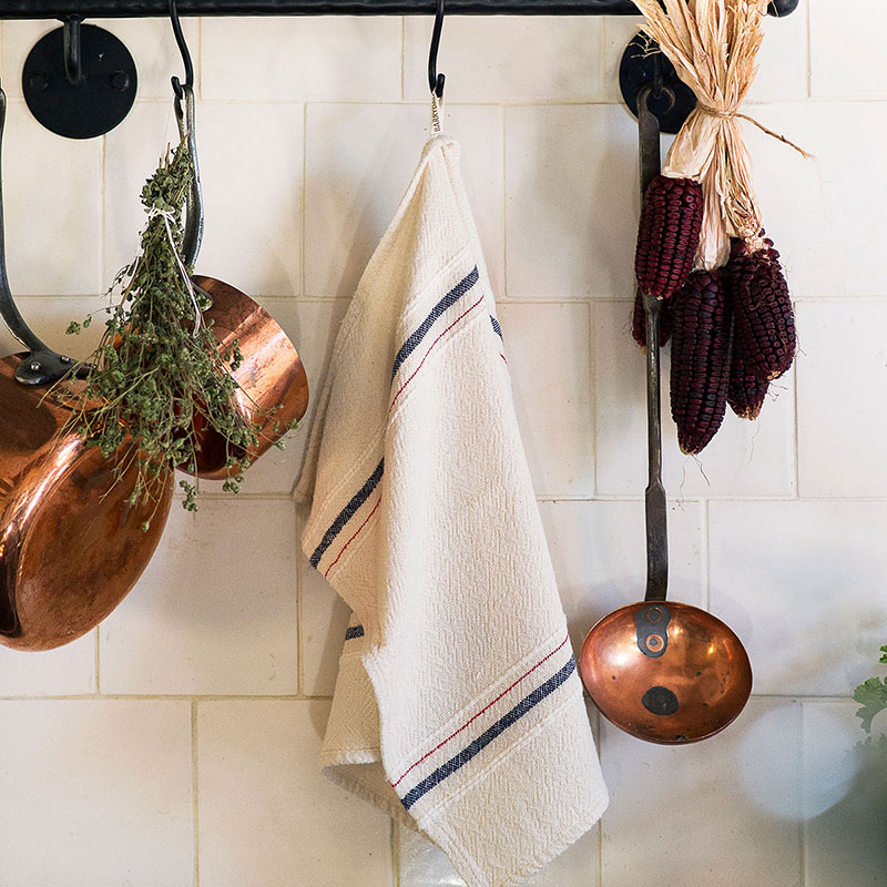 Country Hand Towel with Variegated Stripes - Image 6