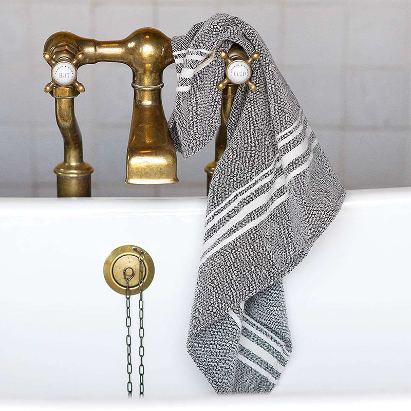 Hand Towel with Variegated Stripes - Image 3