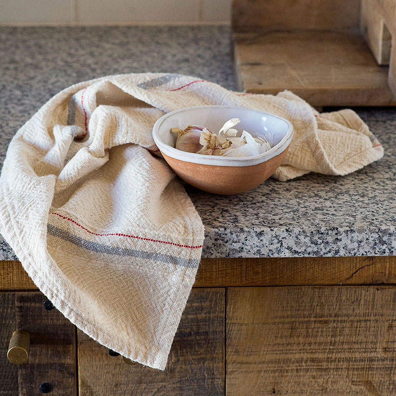 Country Hand Towel with Variegated Stripes - Image 4