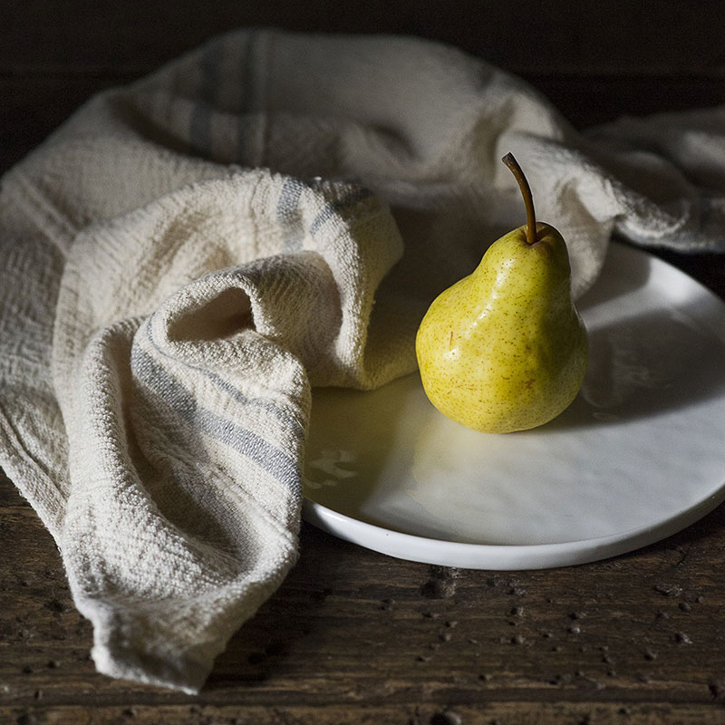 Country Hand Towel with Variegated Stripes - Image 3