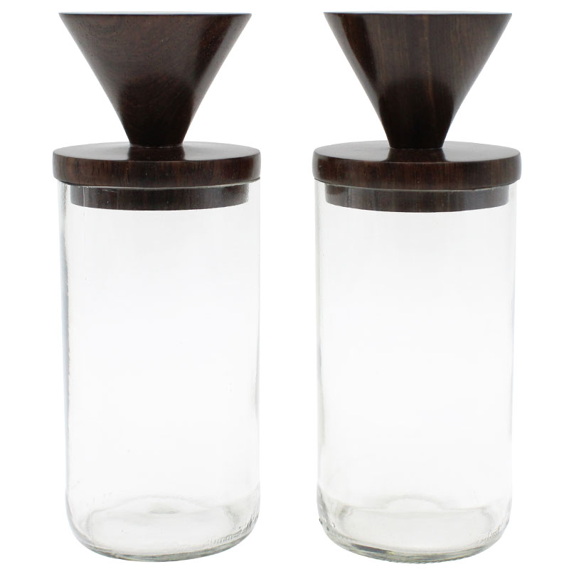 Clear Glass Mahogany Jar - Image 9