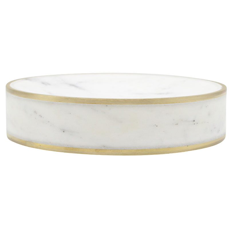 Brass Inlay Soap Dish