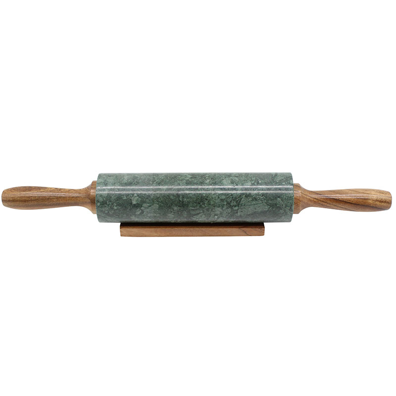 Green Marble Rolling Pin