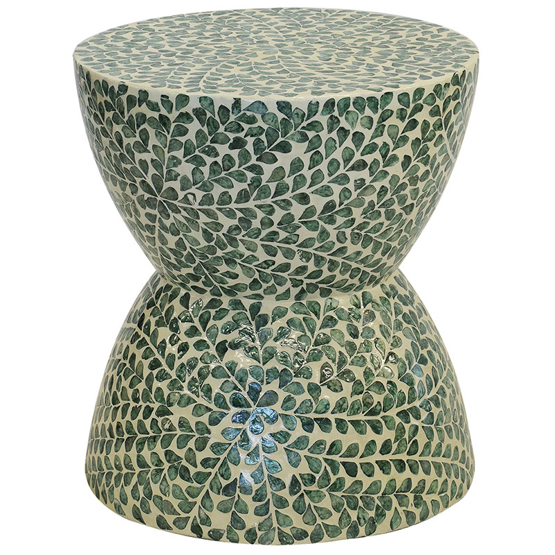 Green Vine Footstool