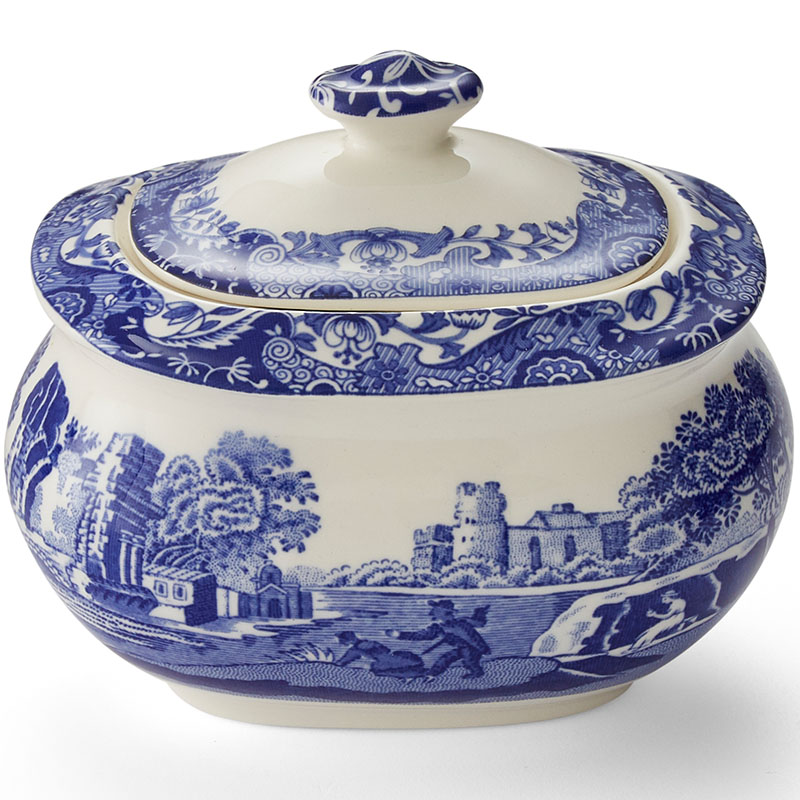 Blue Italian Sugar Box