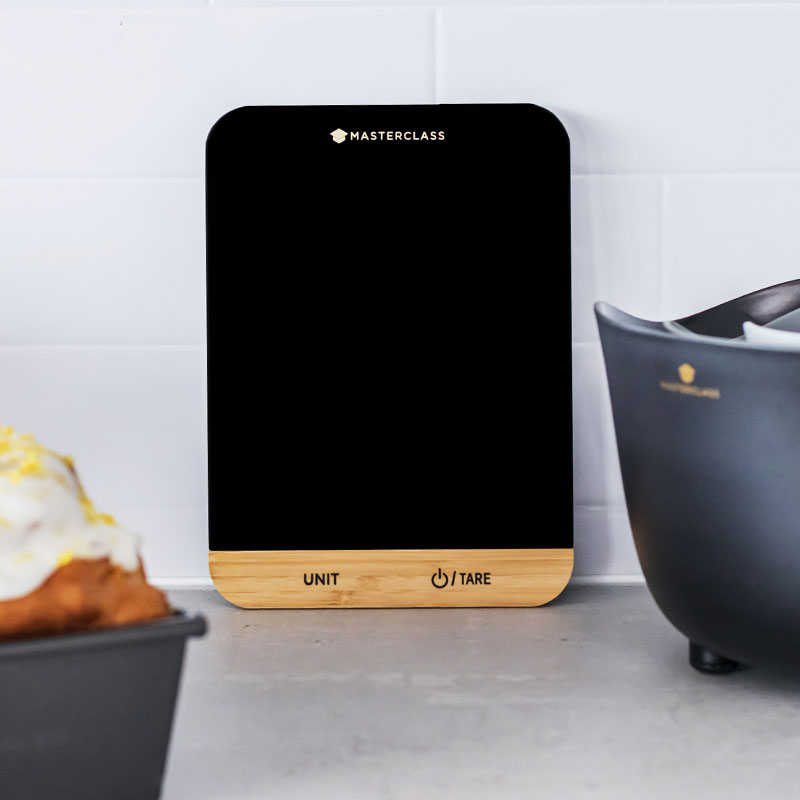 Black & Bamboo Digital Scale - Image 2