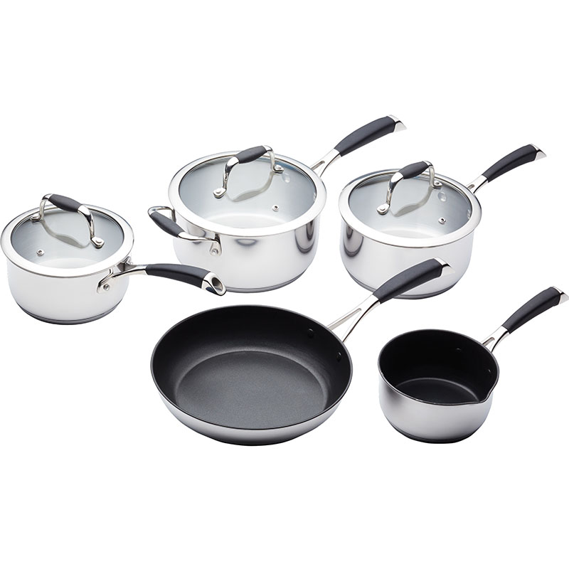 Deluxe 5 Piece Stainless Steel Cookware Set