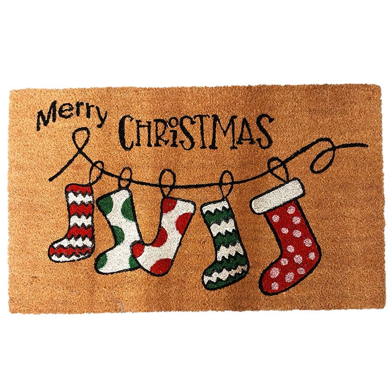 Christmas Stocking Coir Mat